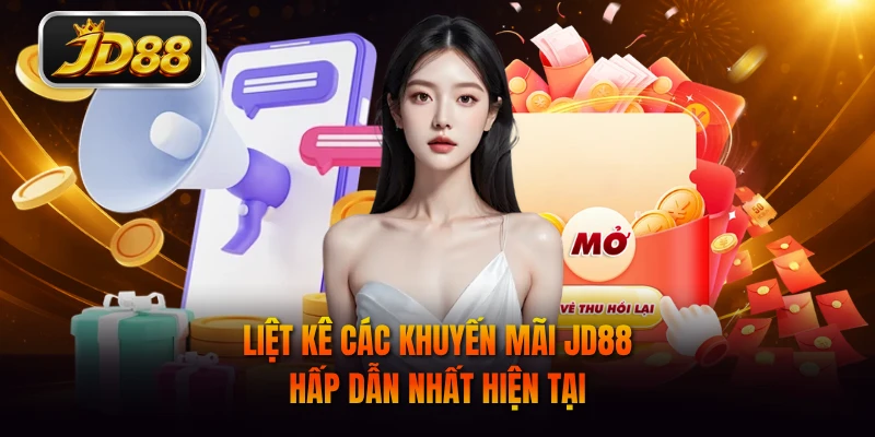 Liệt kê các khuyến mãi JD88 hấp dẫn nhất hiện tại